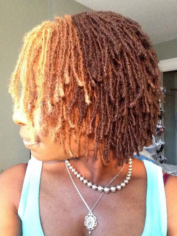 Short Two-Tone Locs — Loc Colors