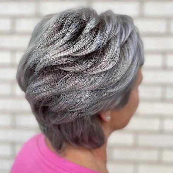 Ear Visual Idea — Salt and Pepper Hair