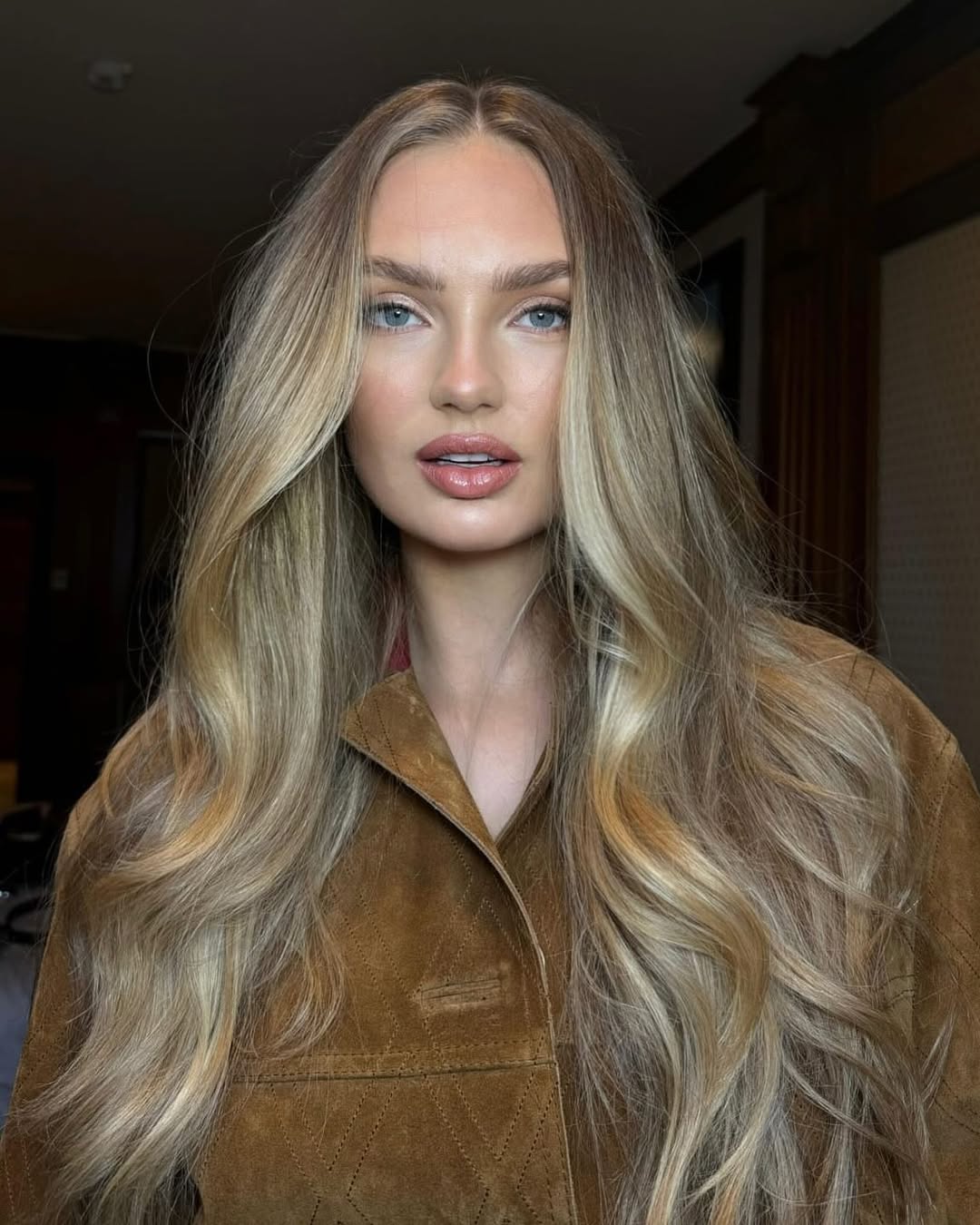 Dark Brown With Subtle Balayage — Long Layered Hair
