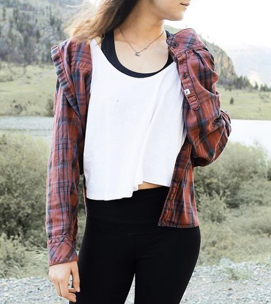 Bold Plaid Shirt for a Casual Glamping Vibe — Glamping Outfits