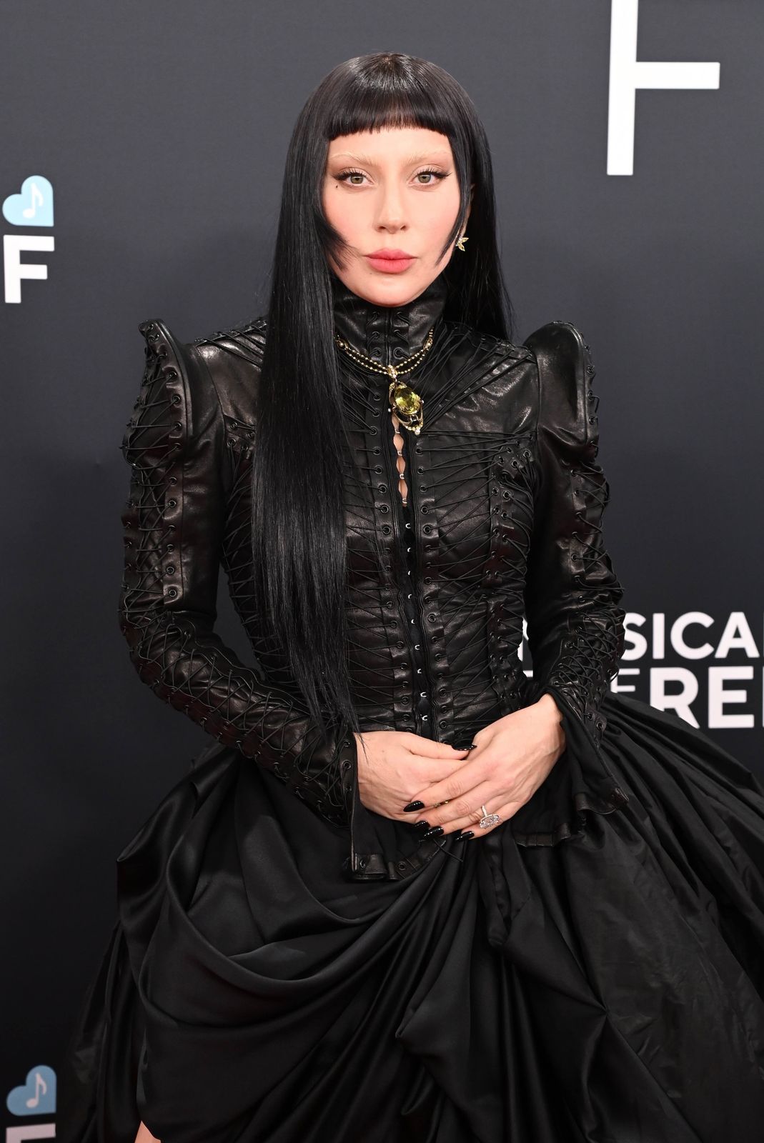 Fine Black Hime Cut With Dramatic Bangs Fine Black Hime Cut With Dramatic Bangs