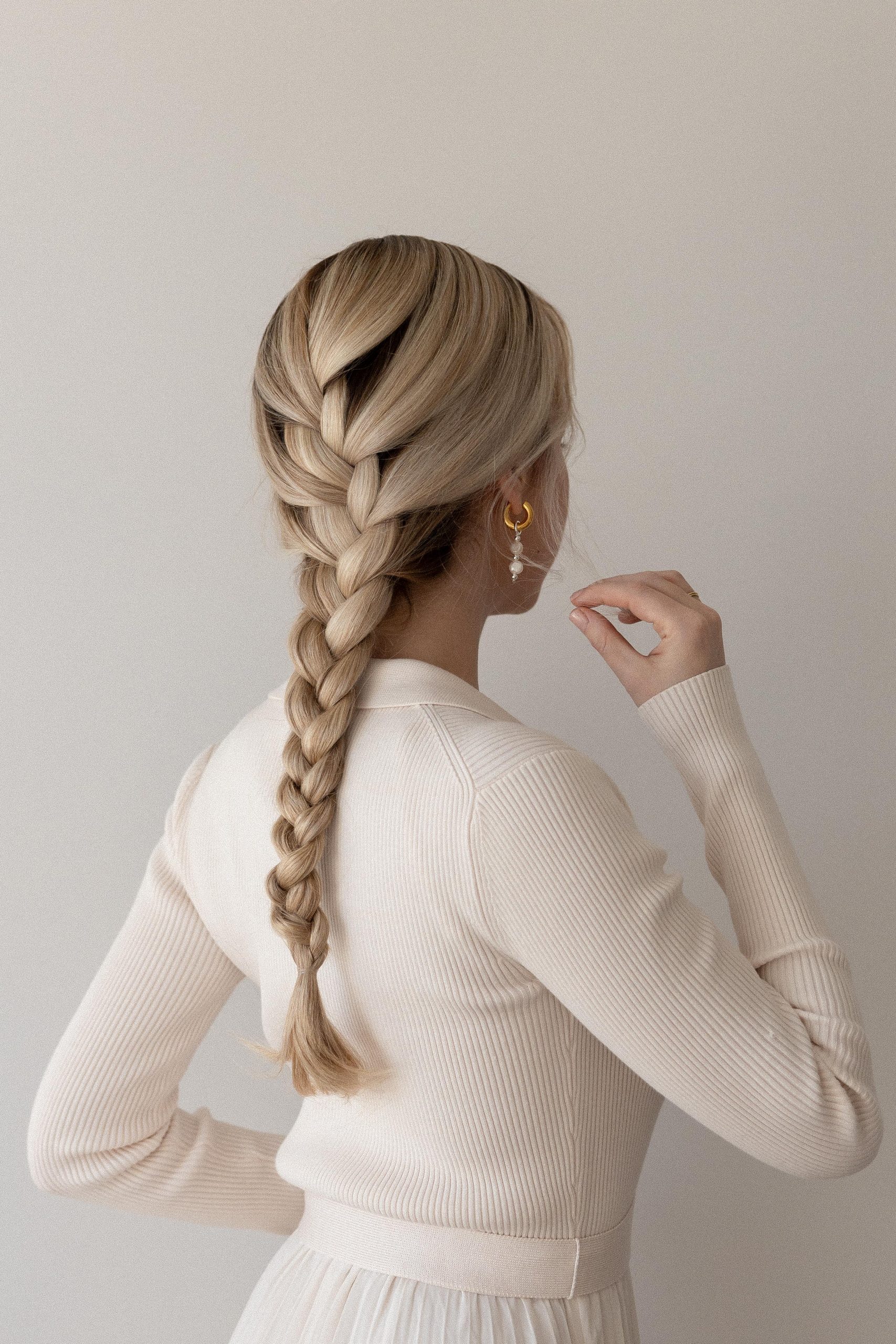 Classic French Braid to Mid-Back Classic French Braid to Mid-Back — Easy Braided Hairstyles