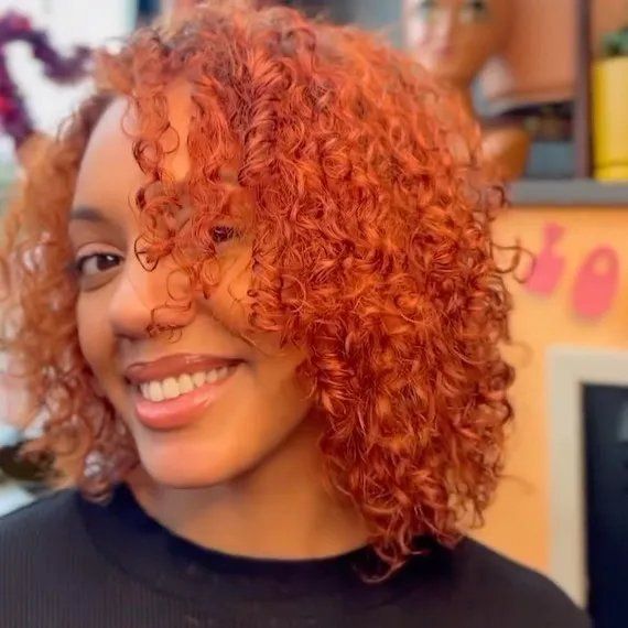 Ear Visual Idea — Natural Hair with Bangs
