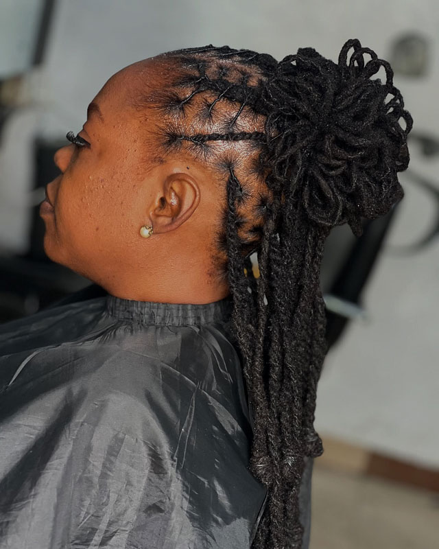 Voluminous Crown Updo with Hanging Twists — Barrel Twists