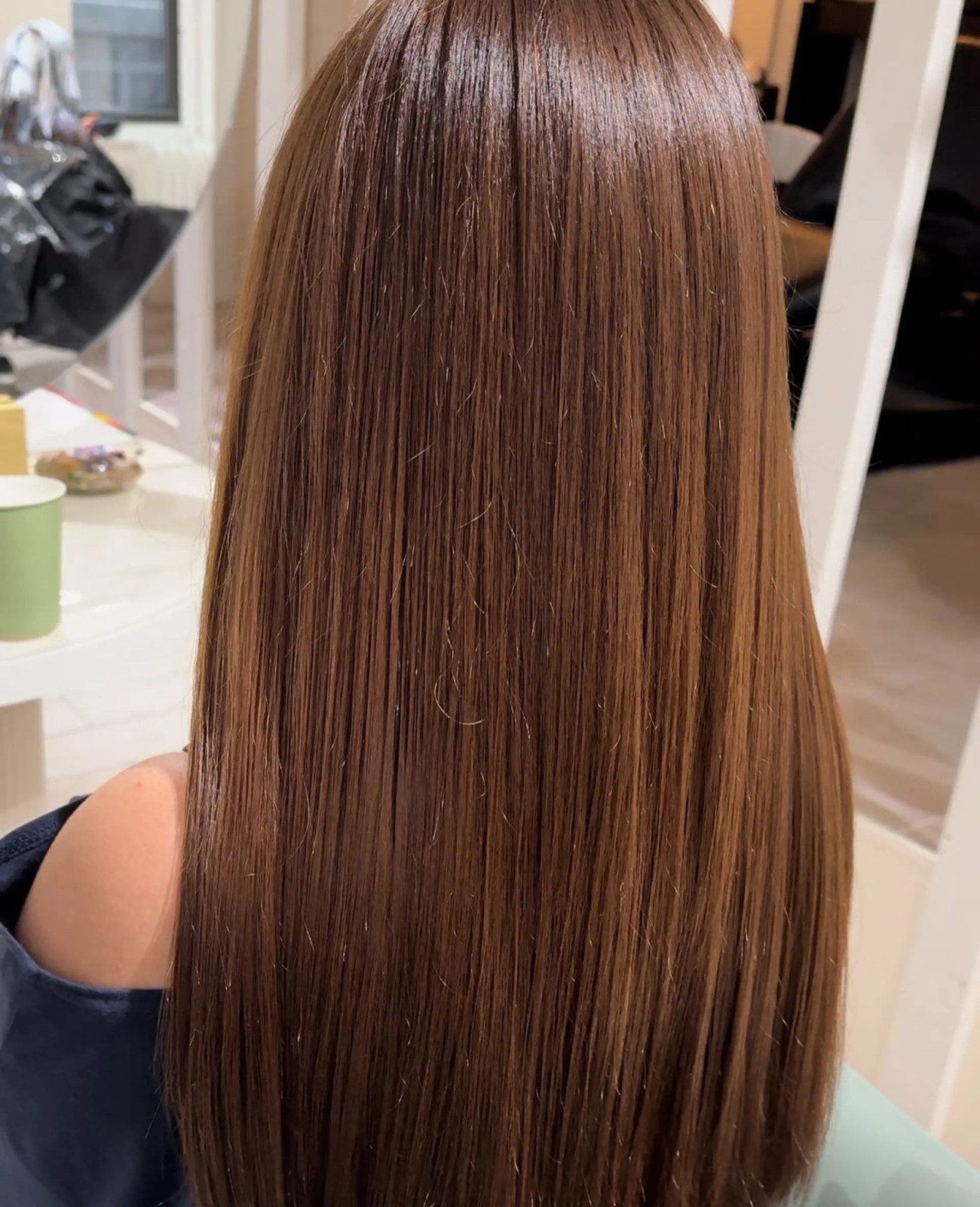 Mid-Back Visual Idea Mid-Back Visual Idea — Caramel Brown Hair