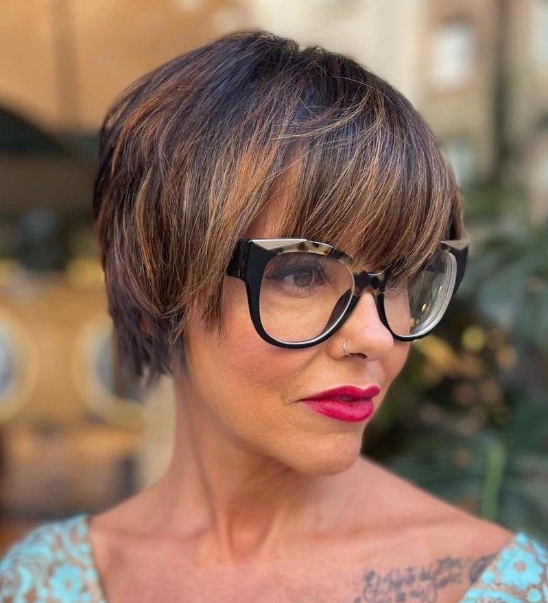 Platinum Blonde Visual Idea — Hairstyles with Glasses