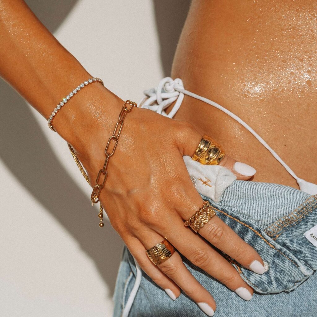Summer Stack with Denim Shorts and Bikini Top Summer Stack with Denim Shorts and Bikini Top — Stacked Rings