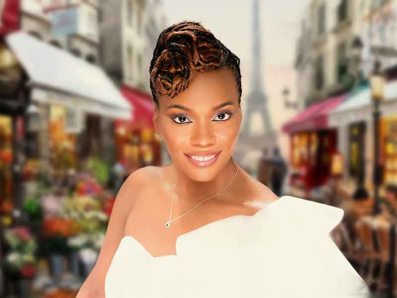 Textured Locs High Bun With Braids Textured Locs High Bun With Braids — Loc Styles for Wedding