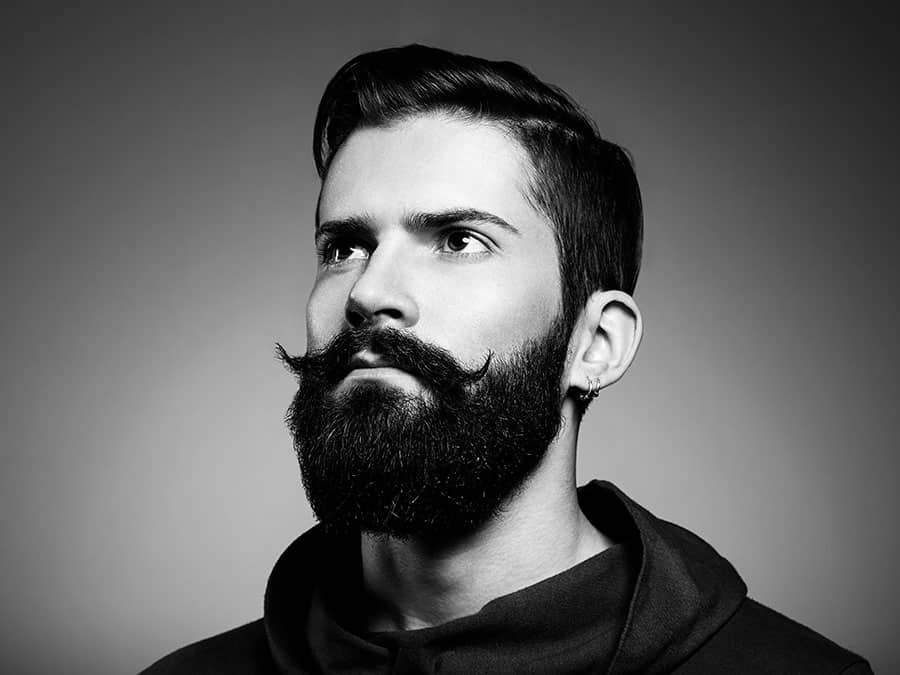 Classic Side Part With Full Beard Classic Side Part With Full Beard — Beard Styles