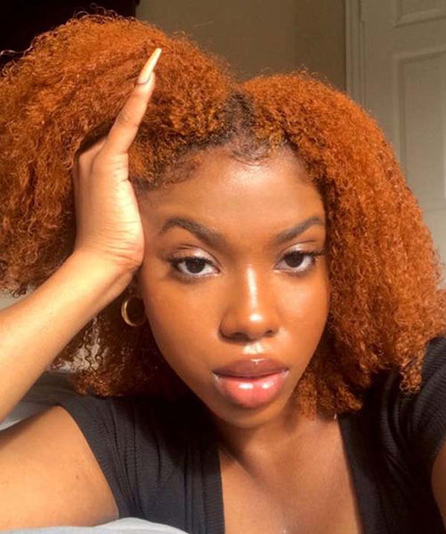 Bright Ginger Natural Afro — Ginger Hair on Black Women