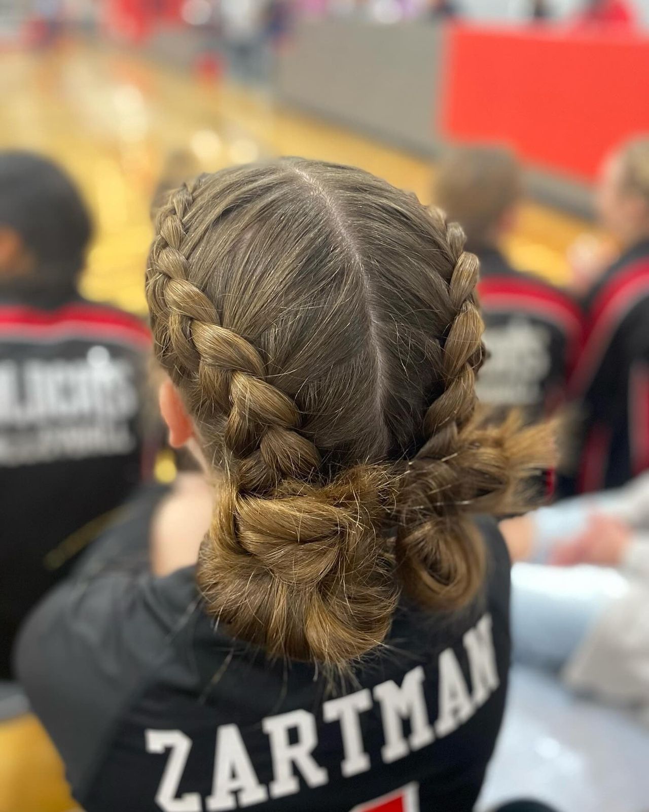 Dutch Braids to Low Buns — Volleyball Hairstyles