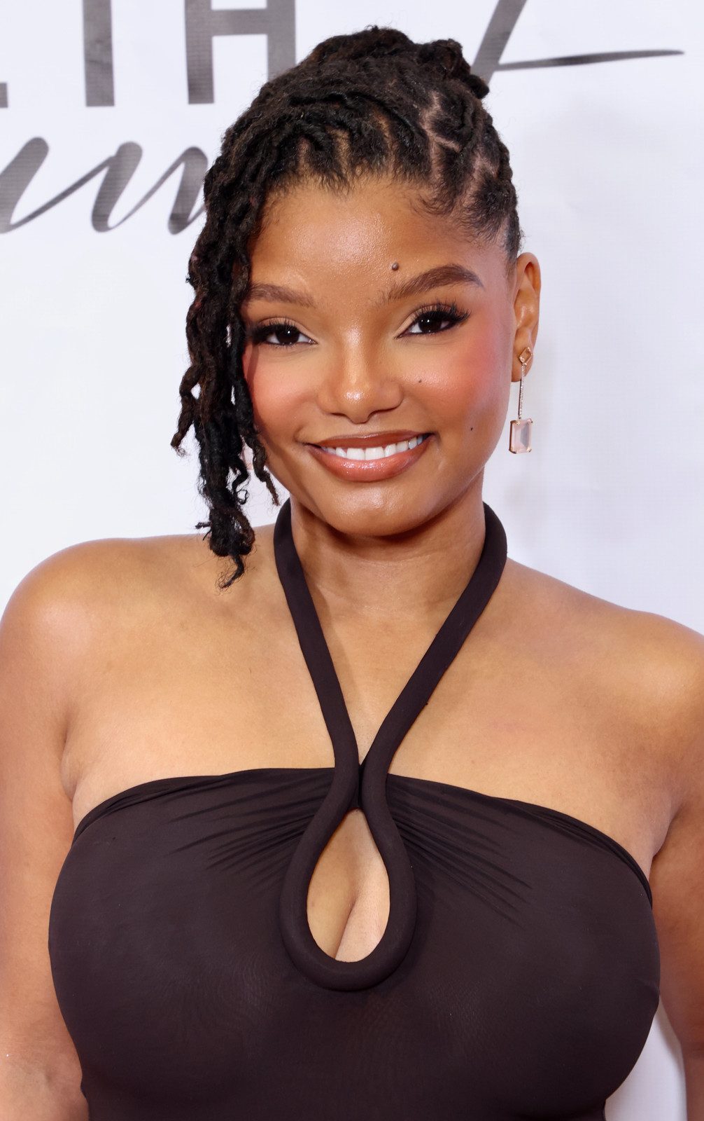 Shoulder-Length Locs with Side-Swept Bangs Shoulder-Length Locs with Side-Swept Bangs — Loc Styles for Work