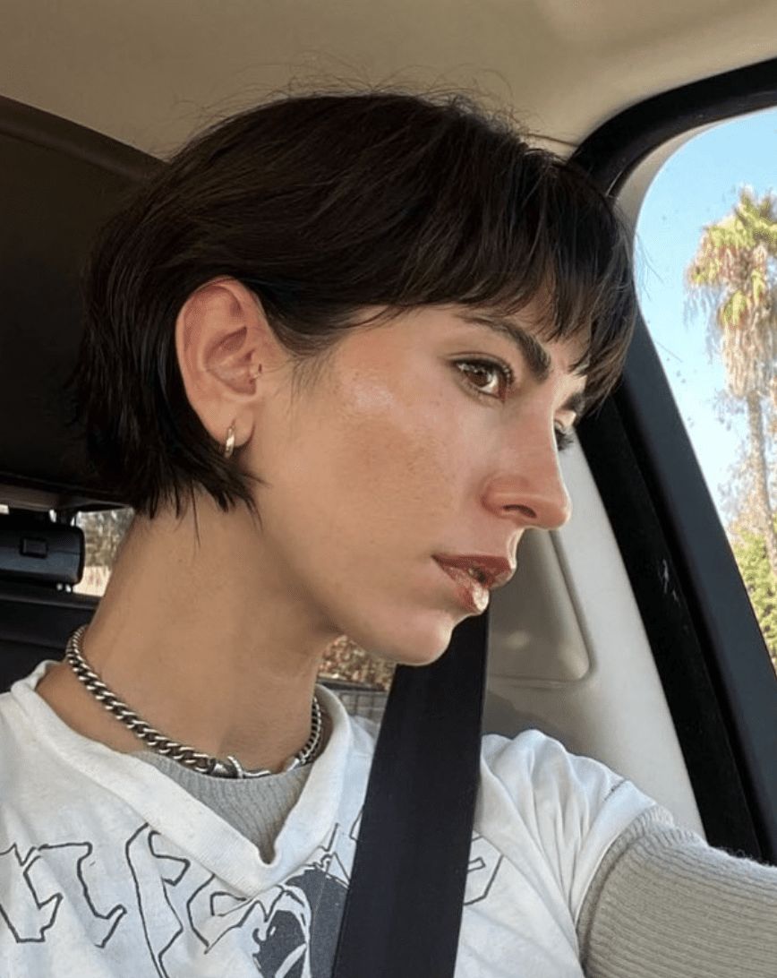 Dark Pixie with Straight Bangs Dark Pixie with Straight Bangs — Wash and Go Haircuts