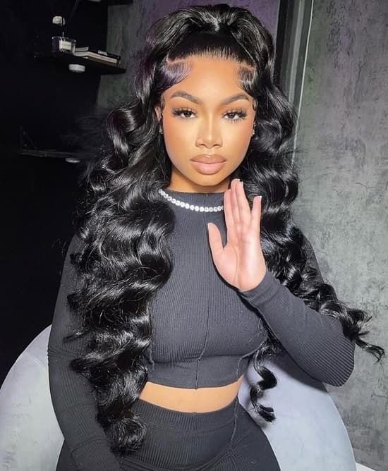 Curly High Half Ponytail Curly High Half Ponytail — Half Up Half Down with Bangs