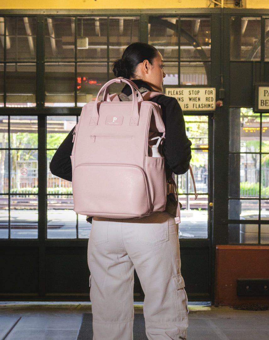 Casual Cargo Pants Paired with a Pink Backpack Casual Cargo Pants Paired with a Pink Backpack — Portland Outfits
