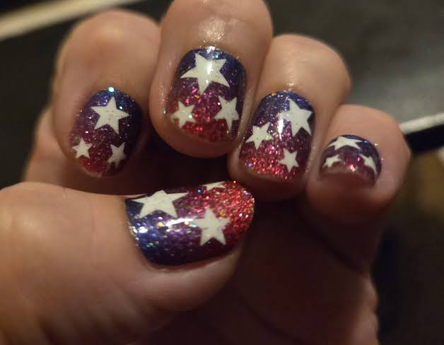 Royal Blue Olympic Rings Nails Royal Blue Olympic Rings Nails — Gymnastics Nails
