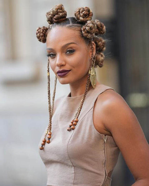 Intricate Bantu Knots With Braids — Bantu Knot Out