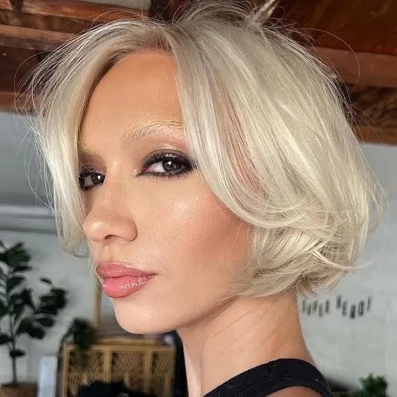 Platinum Blonde Visual Idea — Short Blonde Hair