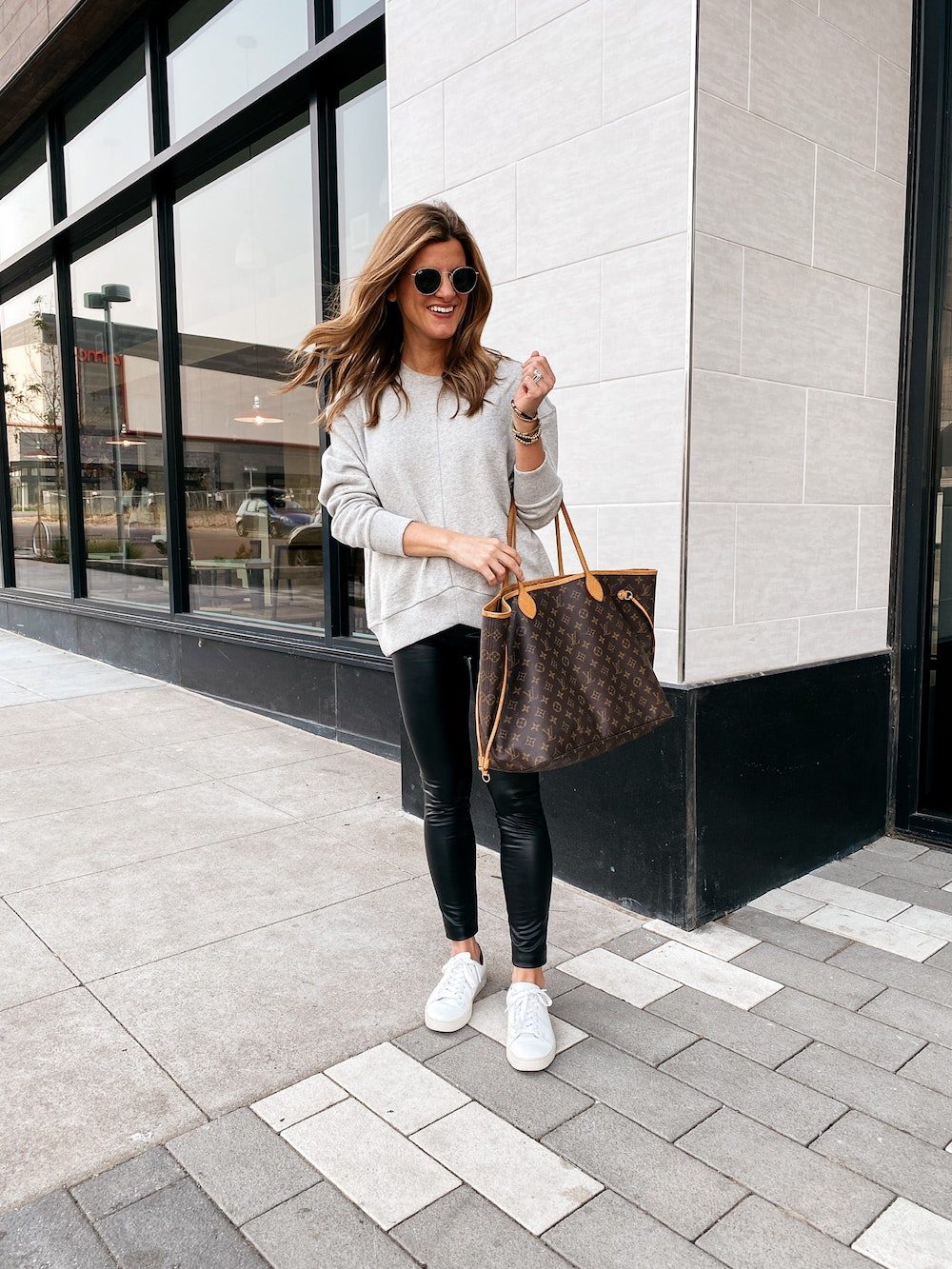 T-Shirt Dress, Trench Coat, and White Sneakers: Elevated Casual — White Sneakers Outfits
