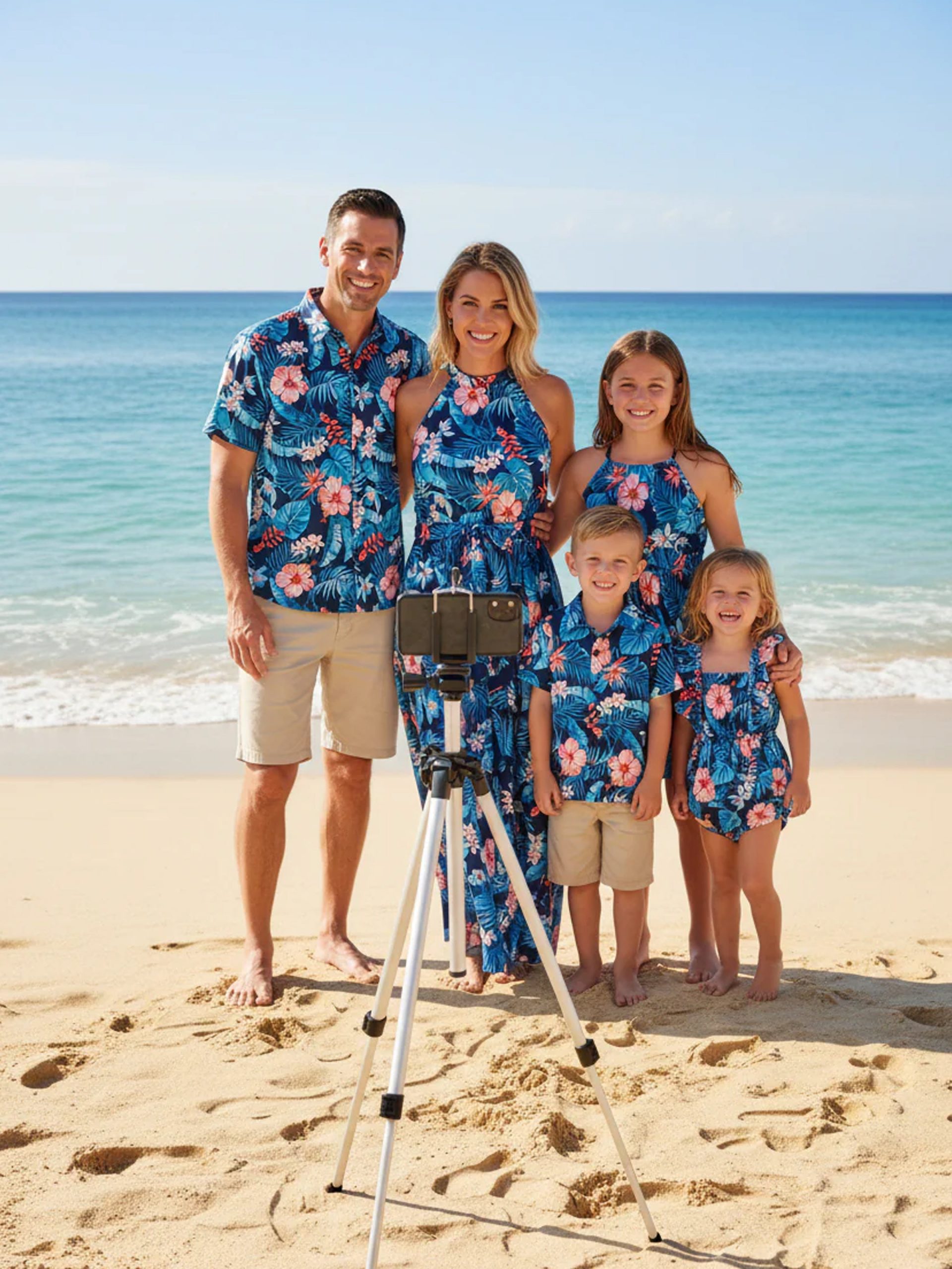 Vibrant Florals: Beach Vacation Ready Family Outfits — Matching Family Outfits