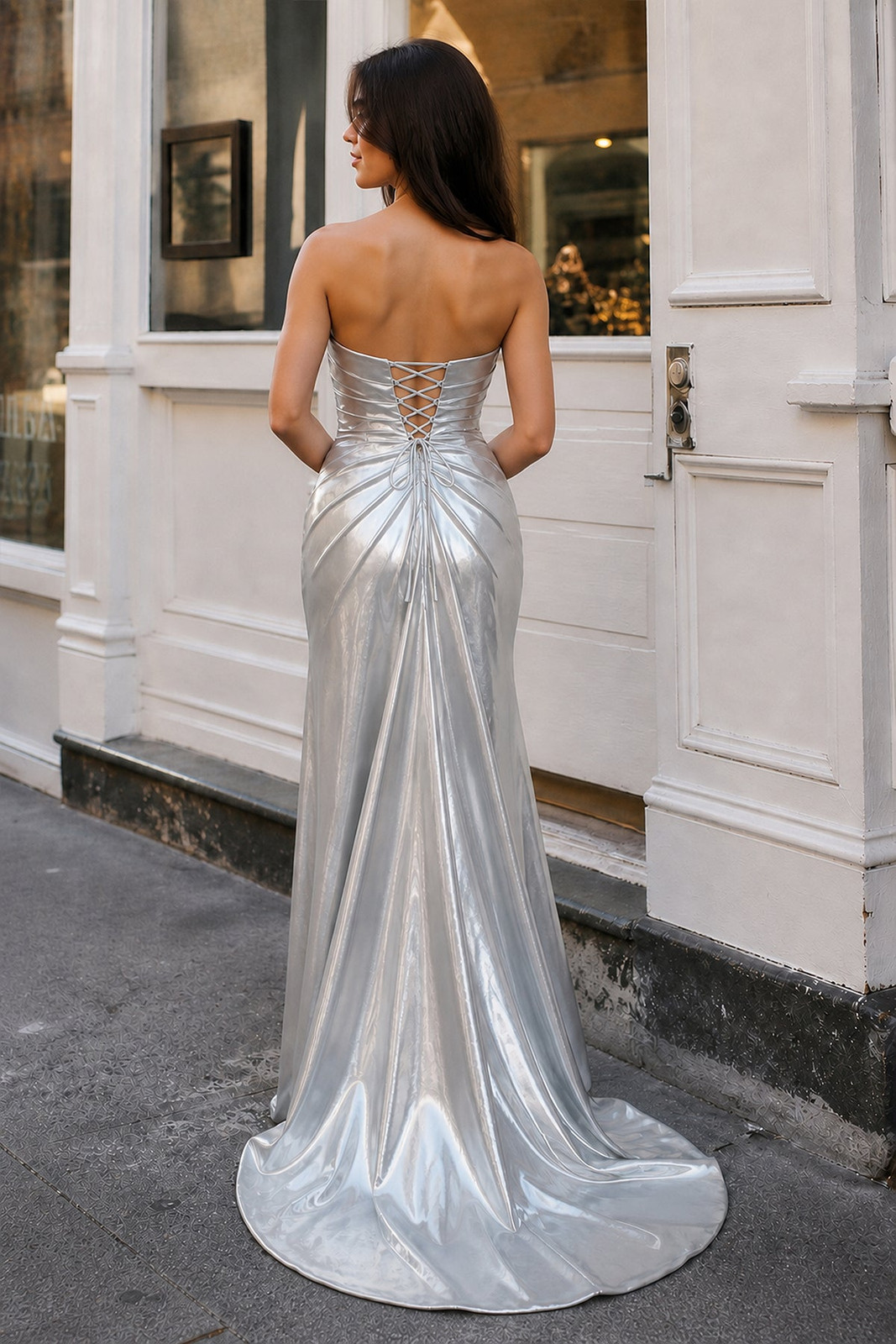 Prom Dress Silver Gala Dress Amarra Silver Dresses Formal Dresses In Silver