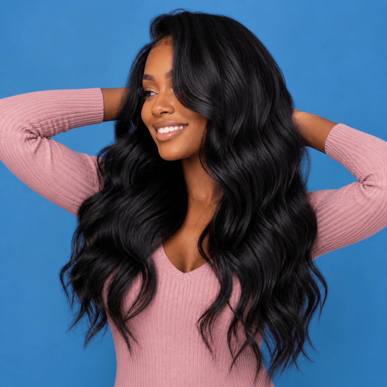 Long Layers Visual Idea — Soft Black Hair