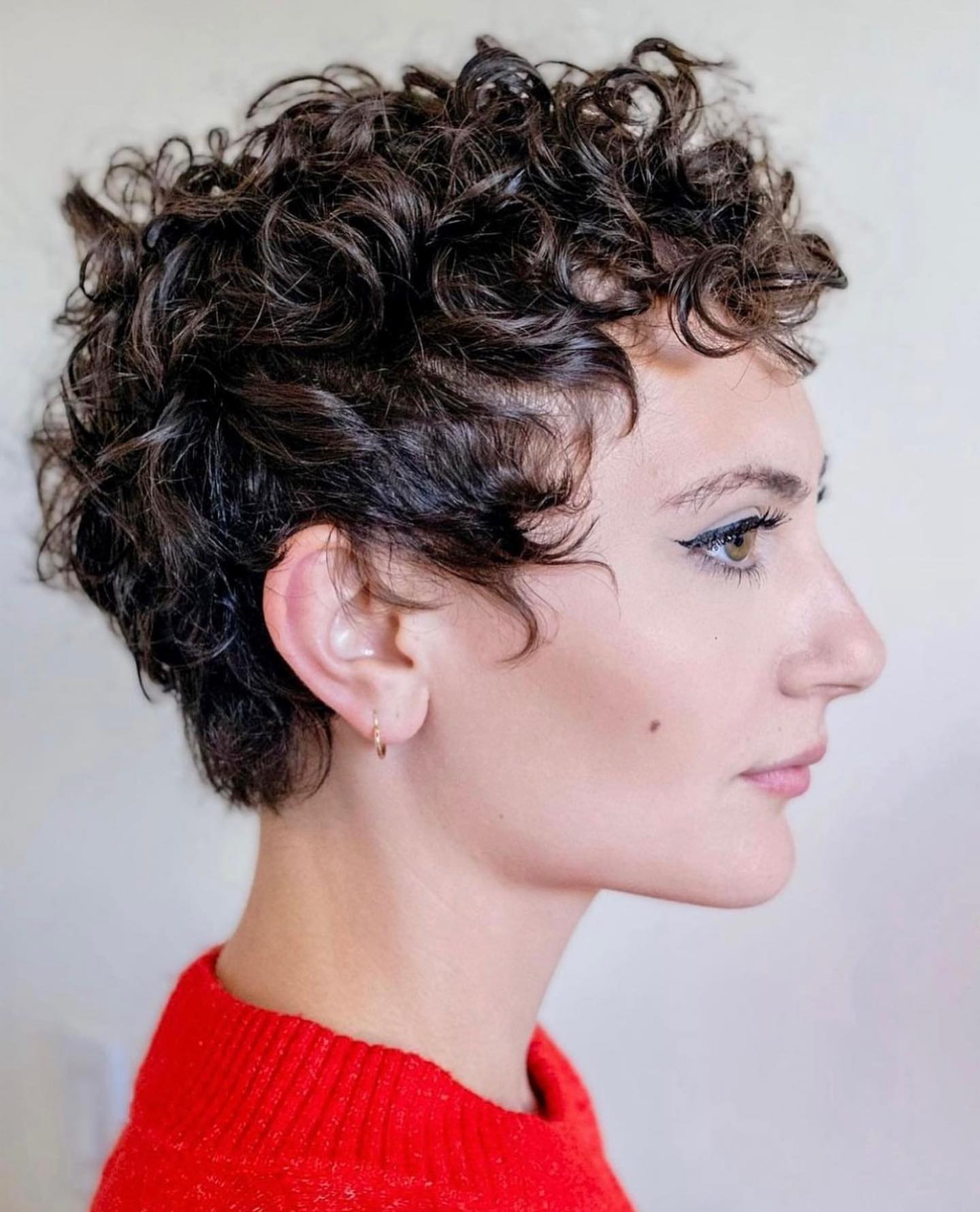 темно-коричневый Visual Idea — Pixie Cut for Thin Hair