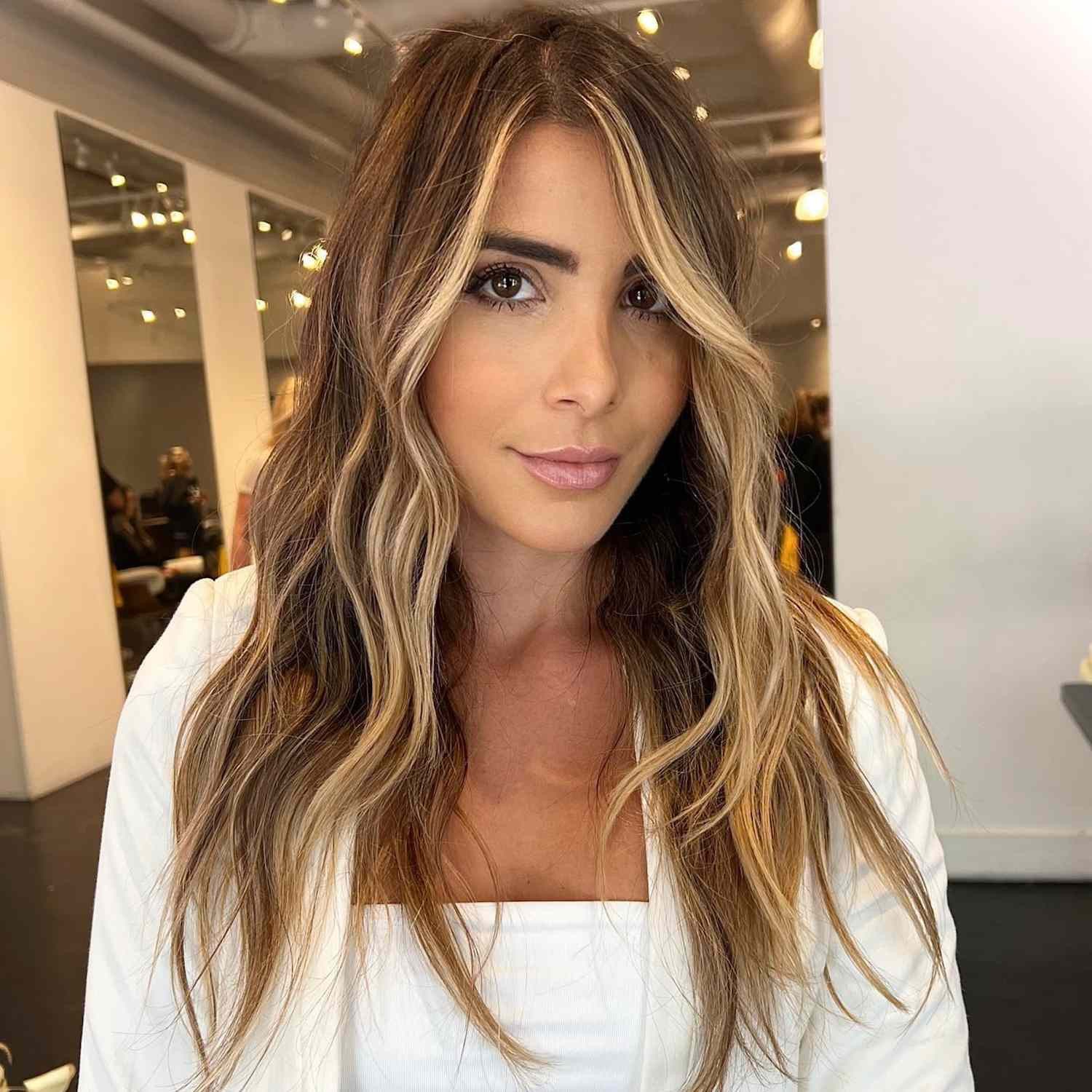 Mid-Back Dark Blonde Balayage with Face-Framing Mid-Back Dark Blonde Balayage with Face-Framing