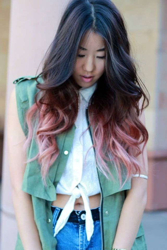 Long Layers Visual Idea Long Layers Visual Idea — Dip Dye Hair