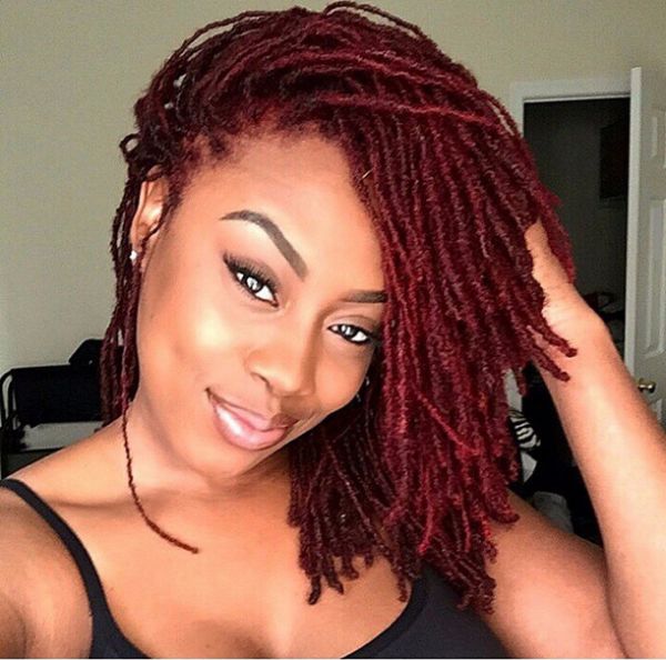 Red Locs @patience_edet - Black Hair Information