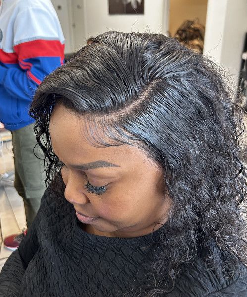Glossy Wet Look Curls Glossy Wet Look Curls — Frontal Sew In