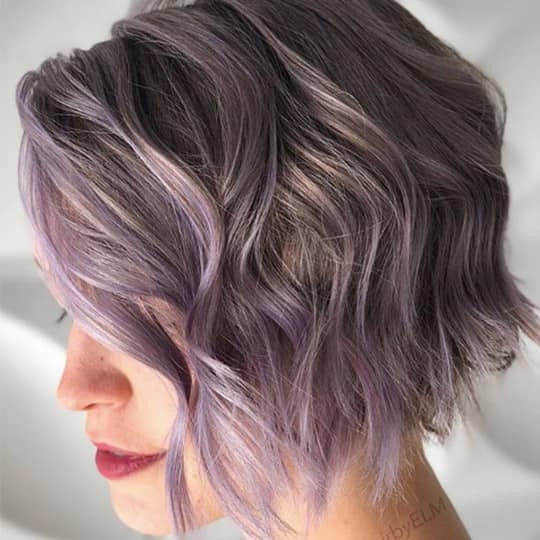 Smoky Lilac And Grey Visual Idea — Lilac Hair