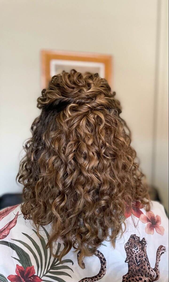 Mid-Back Visual Idea — Prom Hair Down