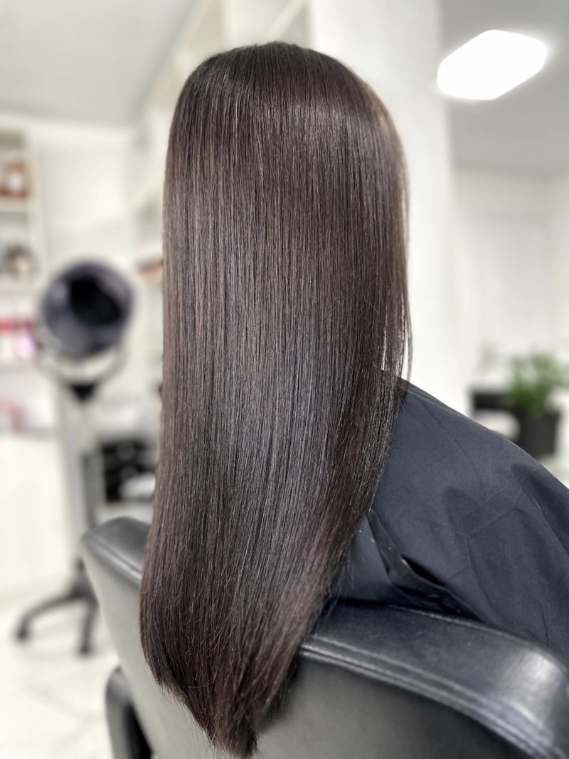 Sleek Mid-Back Dark Brown Sleek Mid-Back Dark Brown — Hair Color Ideas for Dark Hair