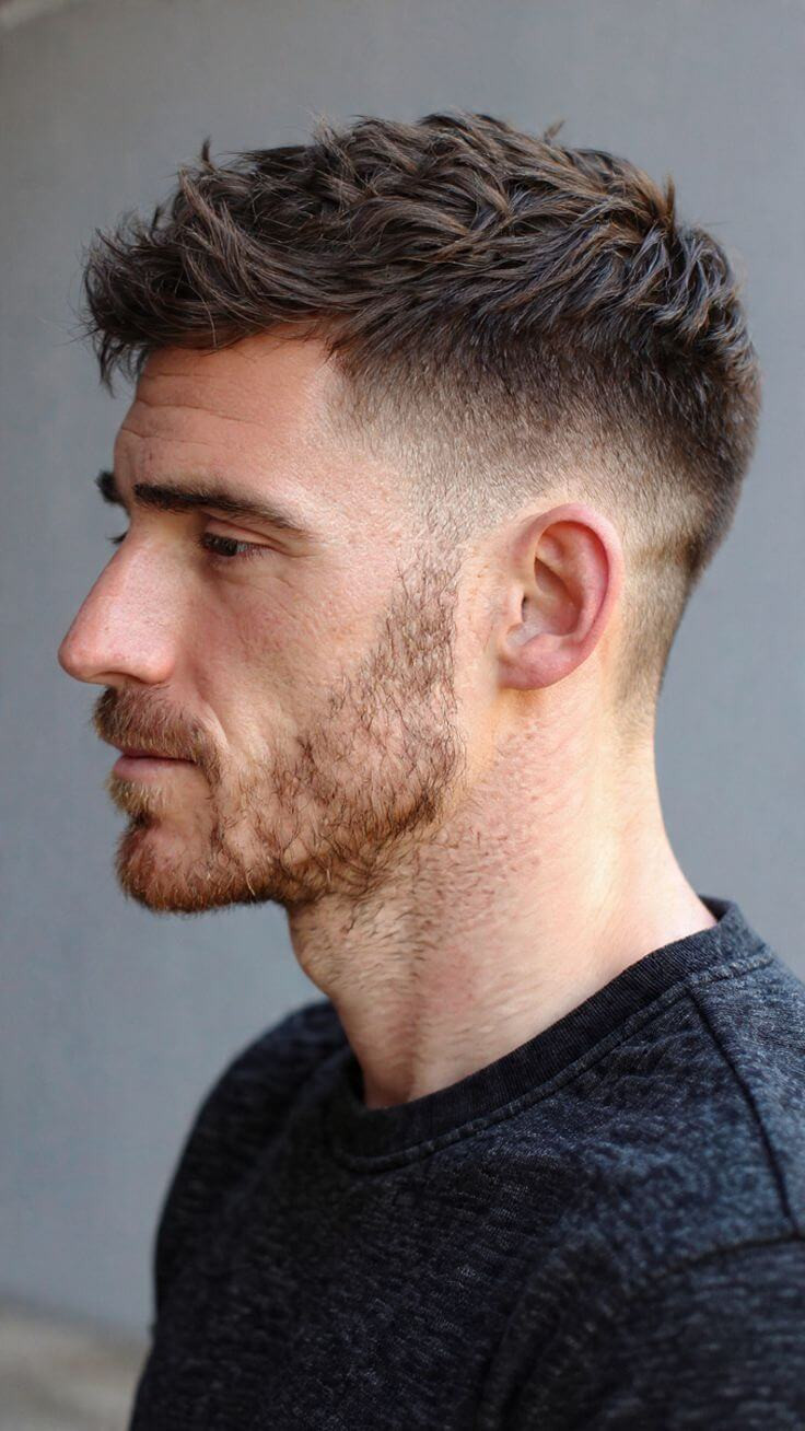 Textured Wavy Crop with Middle Part Textured Wavy Crop with Middle Part — Mens Hairstyles