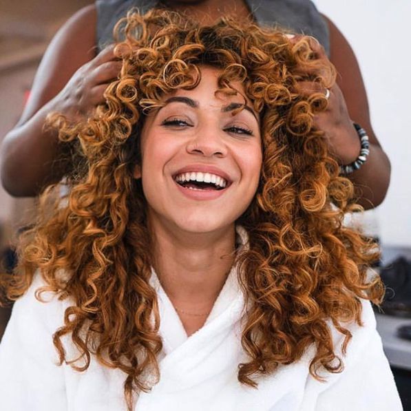 Vibrant Copper Red With Golden Highlights Vibrant Copper Red With Golden Highlights — Natural Hair Colors
