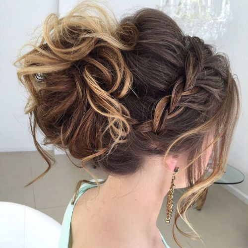 Long Dark Brown Updo Braids And Curls Long Dark Brown Updo Braids And Curls — Prom Hairstyles for Long Hair