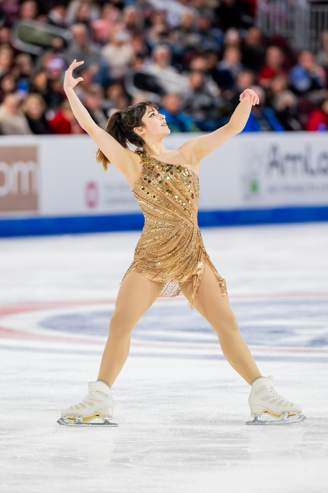 High Ponytail With Side-Swept Bangs High Ponytail With Side-Swept Bangs — Figure Skating Hairstyles