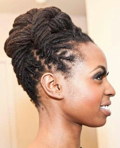 Elegant Nape Chignon — Sisterlocks Updo