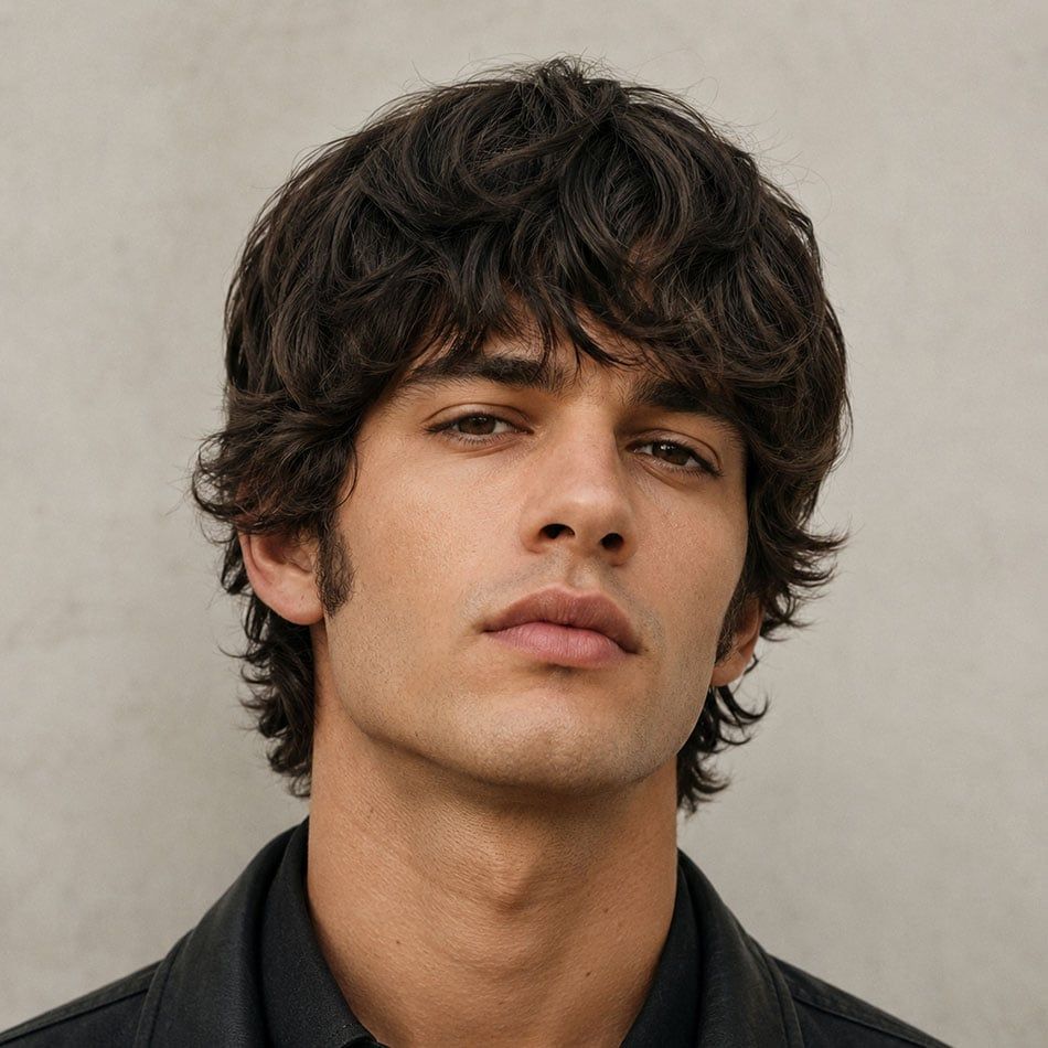 Shaggy Layers With Curtain Bangs — Mod Cut