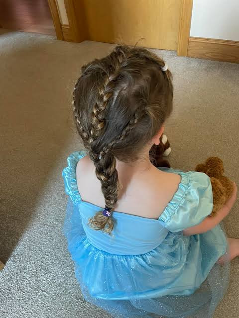 Shoulder-Length Single Braid Shoulder-Length Single Braid — Little Girl Braids