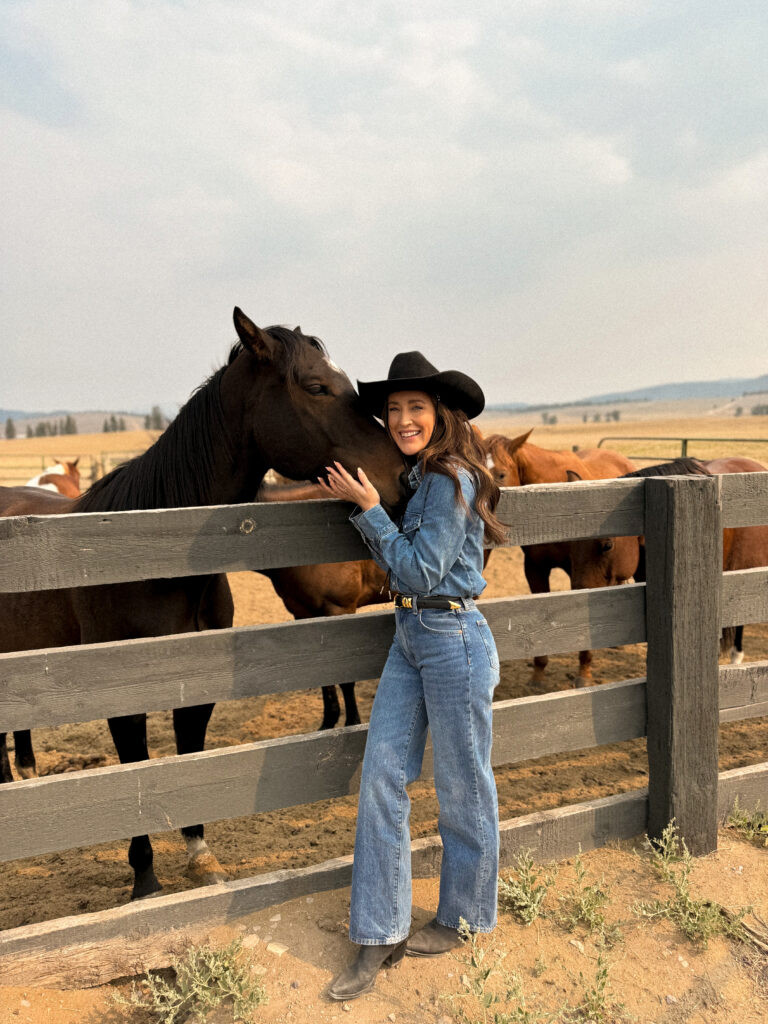 Denim-on-Denim with Black Cowboy Hat — Cowboy Hat Outfits