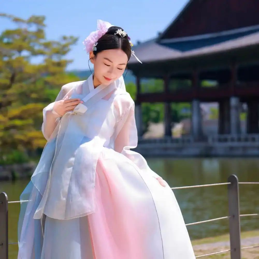 Ethereal Beauty: Gradient Pastel Hanbok — Seoul Outfits