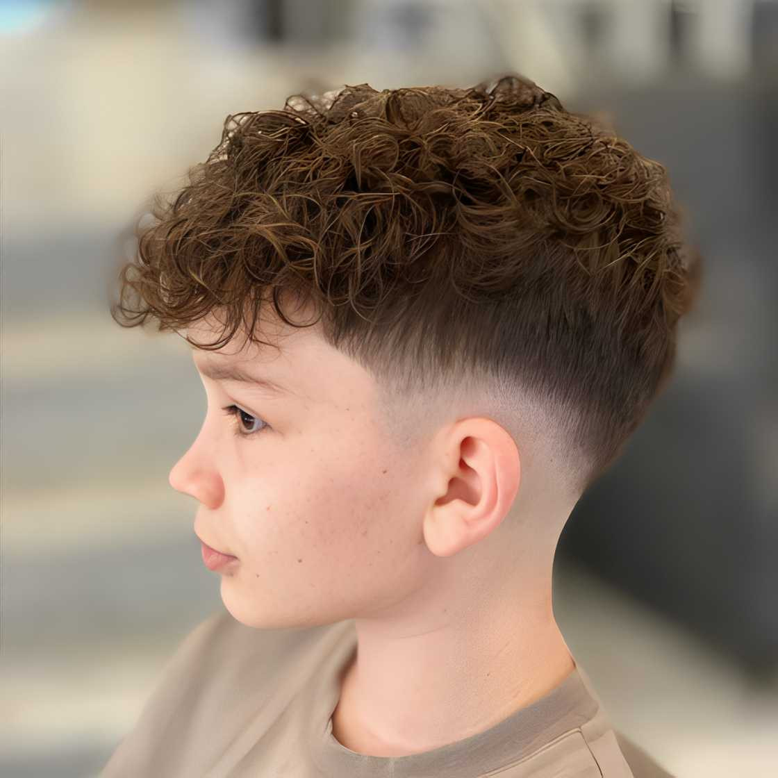 Short Curly Crop With Clean Fade — Toddler Boy Haircuts