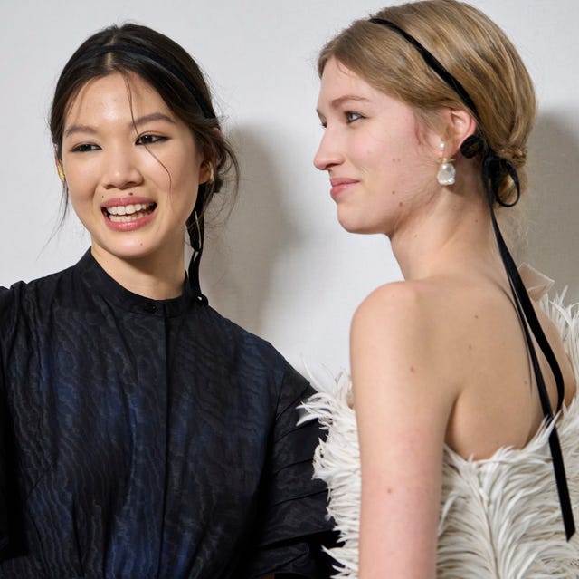 Low Bun With Black Ribbon Tail — Hair Bow Hairstyles