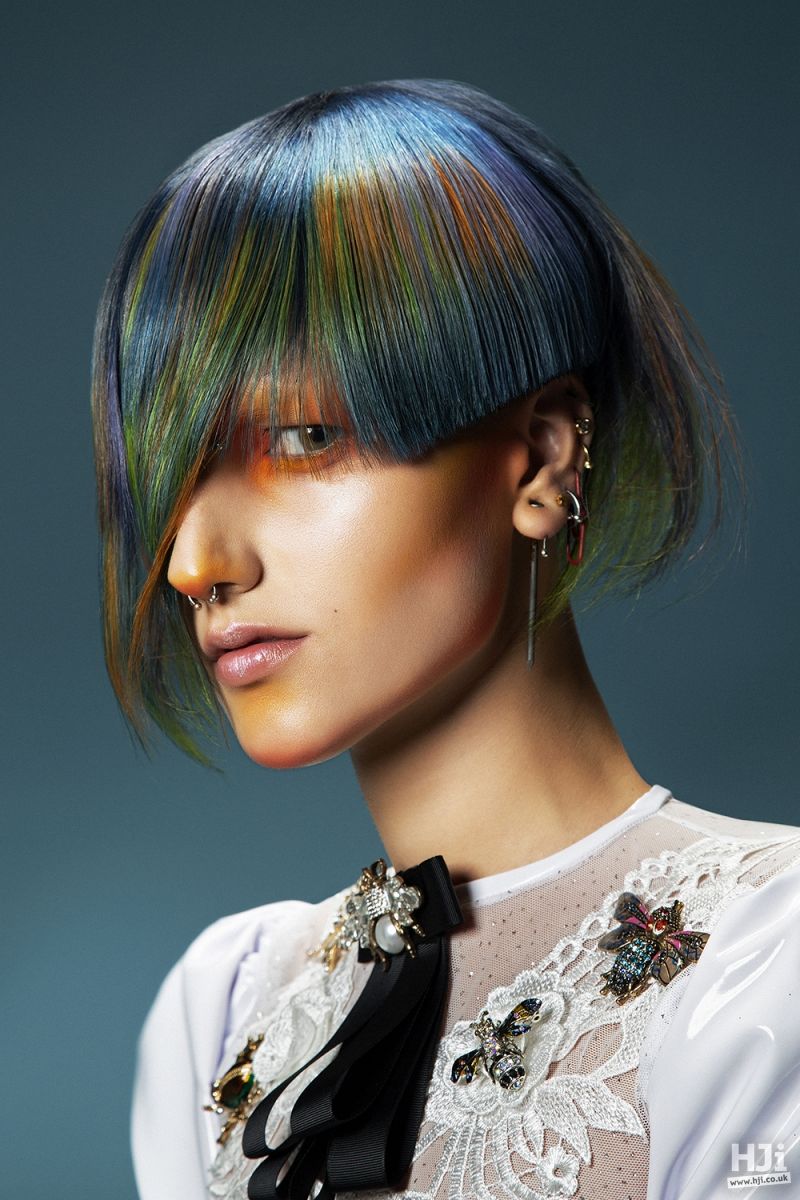 The Avant-Garde Multicolor Bob — Asymmetrical Bob