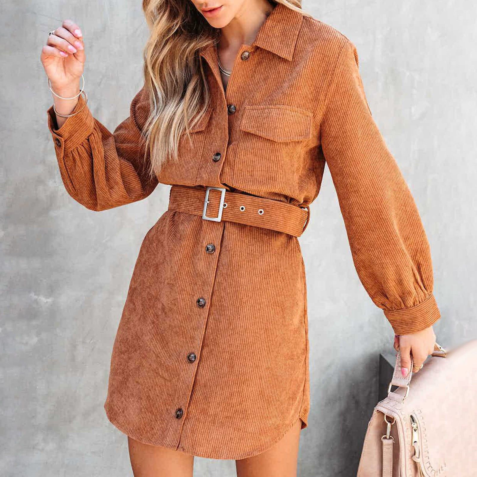 Corduroy Shirt Dress for Comfortable Casual Outings Corduroy Shirt Dress for Comfortable Casual Outings — Dominican Republic Outfits