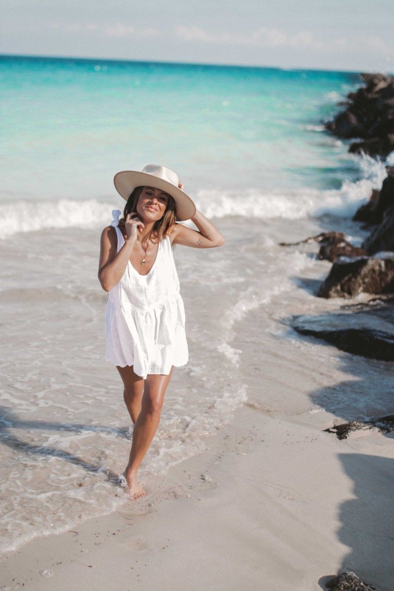 White Tiered Mini Dress for a Relaxed Beach Vibe — Princess Polly Outfits