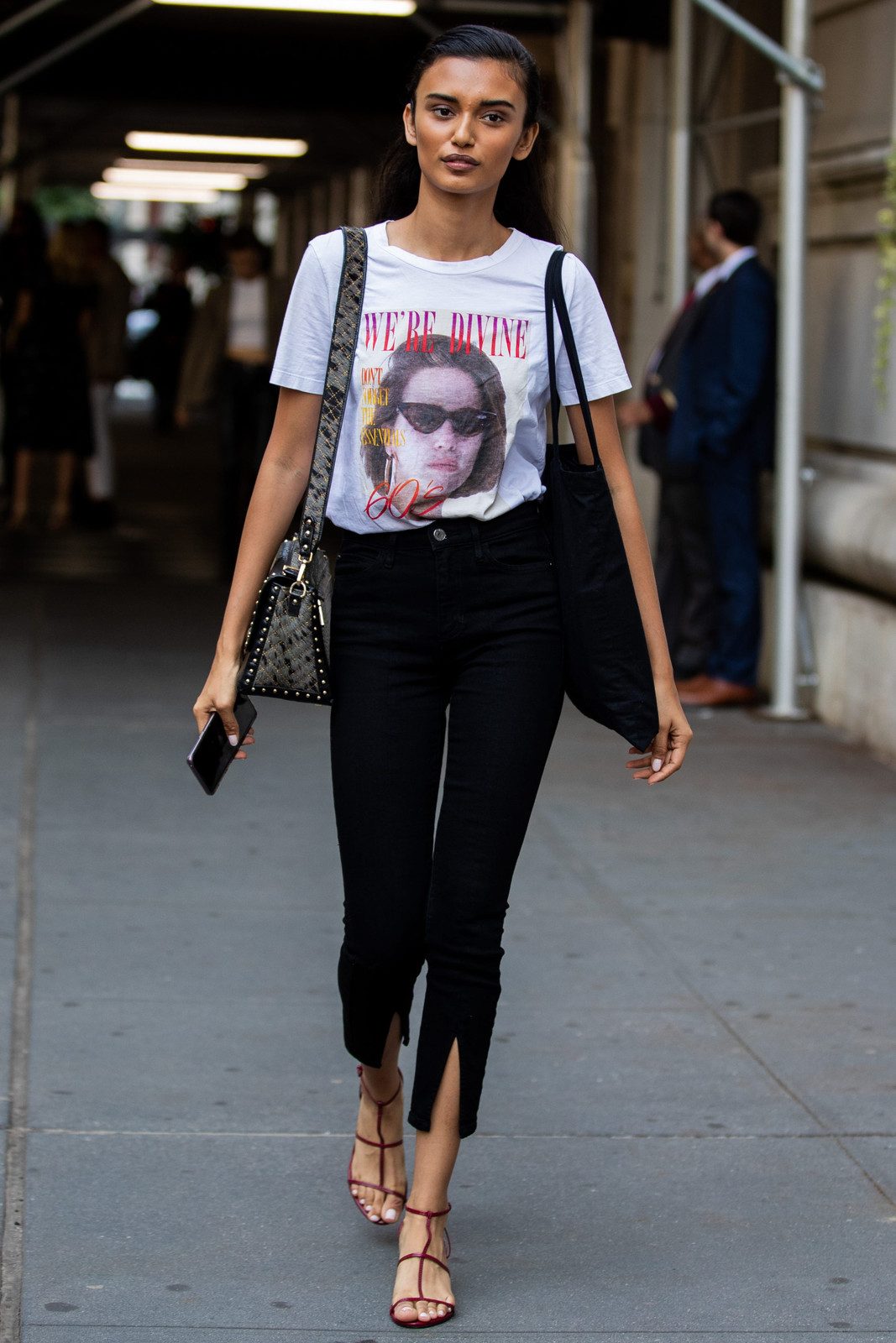 Strappy Heeled Sandals Outfit Idea — That Girl Outfits