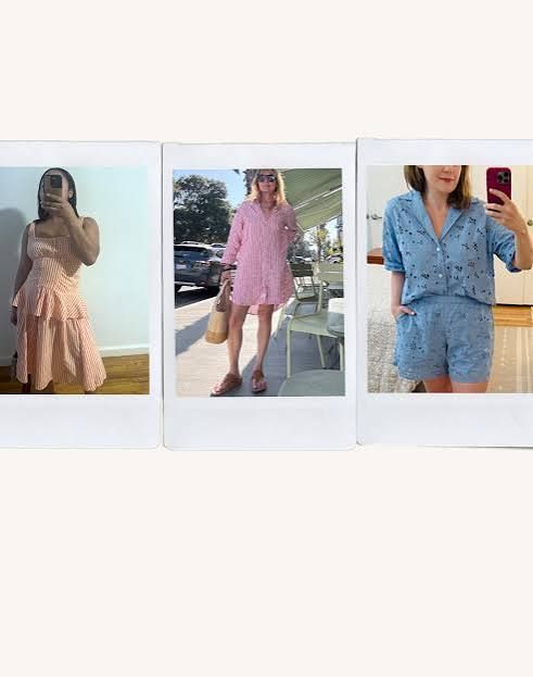 Pale Peach Skort Set for Summer — Outfits for Short Women